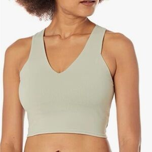 Alo yoga airbrush real bra tank top, size xs, limestone, gently used
